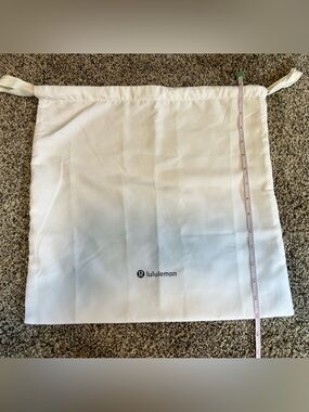 lululemon athletica White Drawstring Bag Dust Bag